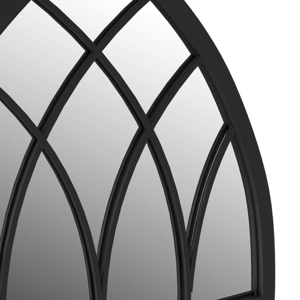 havespejl 100x45 cm jern sort