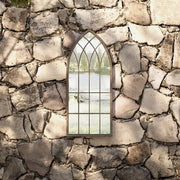 havespejl 70x30 cm jern sandfarvet