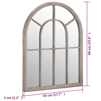 havespejl 60x45 cm jern sandfarvet