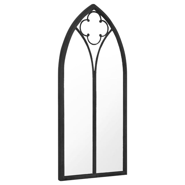 havespejl 100x45 cm jern sort