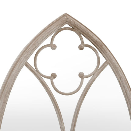 havespejl 70x30 cm jern sandfarvet