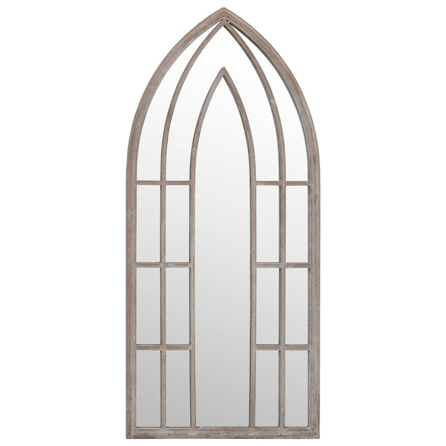 havespejl 100x45 cm jern sandfarvet
