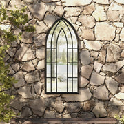 havespejl 100x45 cm jern sort