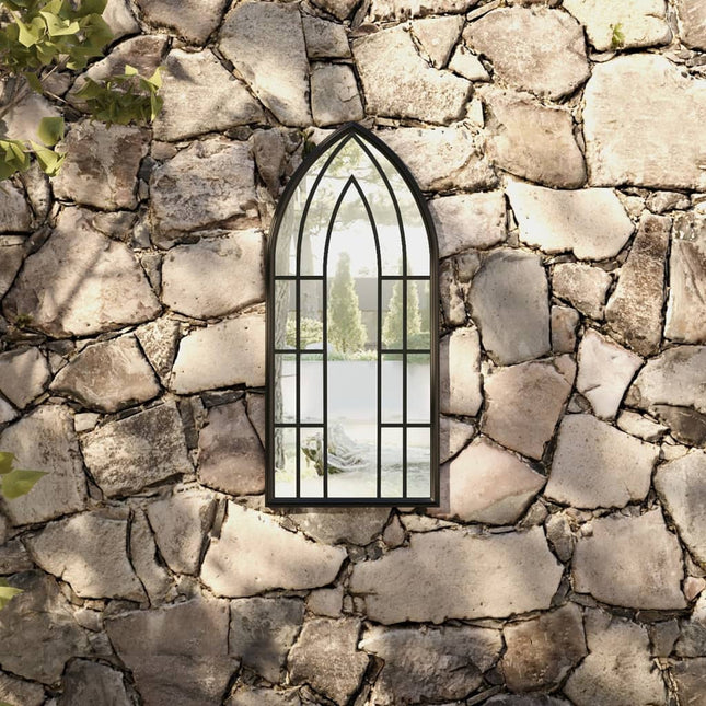 havespejl 70x30 cm jern sort