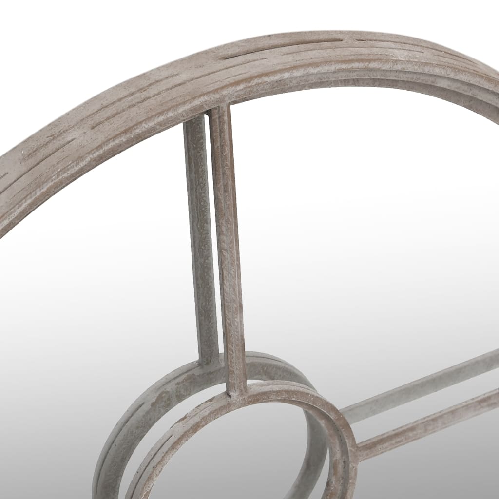 havespejl 40x4 cm rundt jern sandfarvet