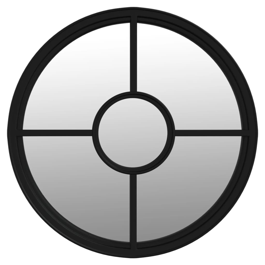 havespejl 60x4 cm rundt jern sort