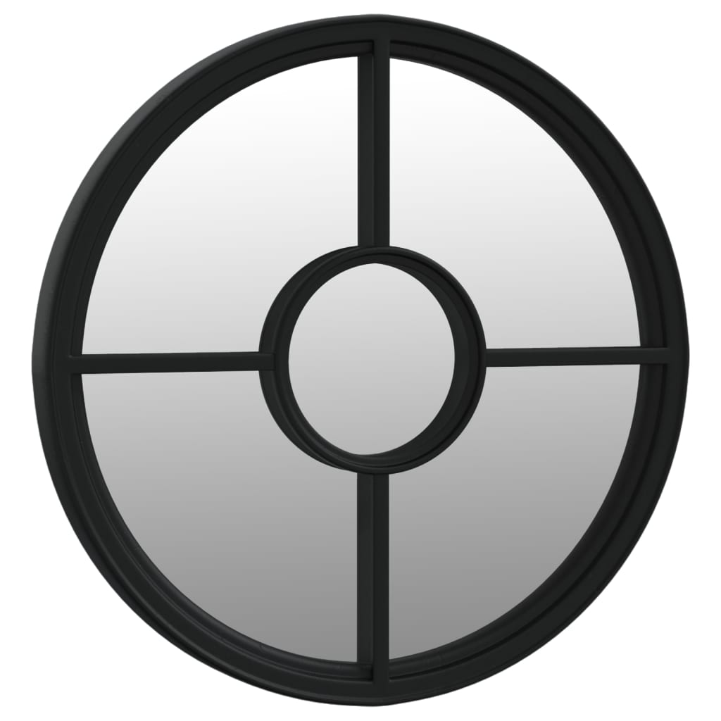 havespejl 60x4 cm rundt jern sort