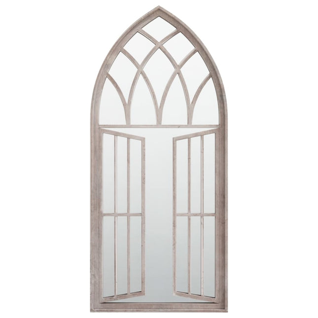 havespejl 100x45 cm jern sandfarvet