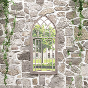 havespejl 100x45 cm jern sandfarvet