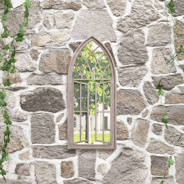 havespejl 70x30 cm jern sandfarvet