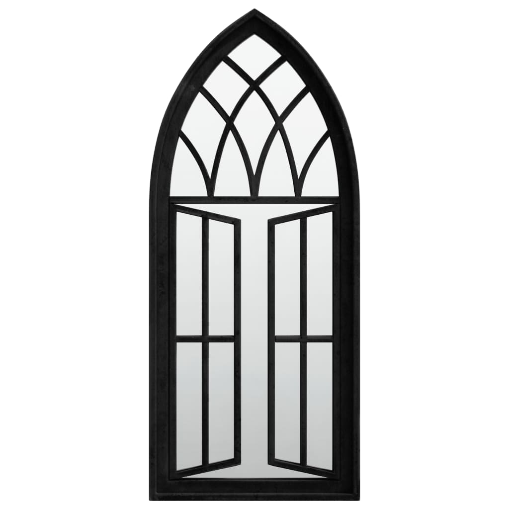 havespejl 70x30 cm jern sort