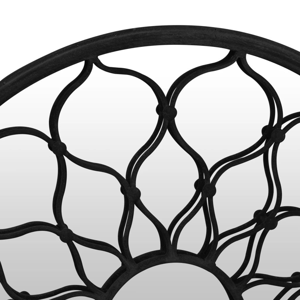 havespejl 60x3 cm rundt jern sort