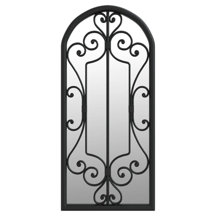 havespejl 100x45 cm jern sort