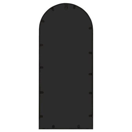 havespejl 100x45 cm jern sort