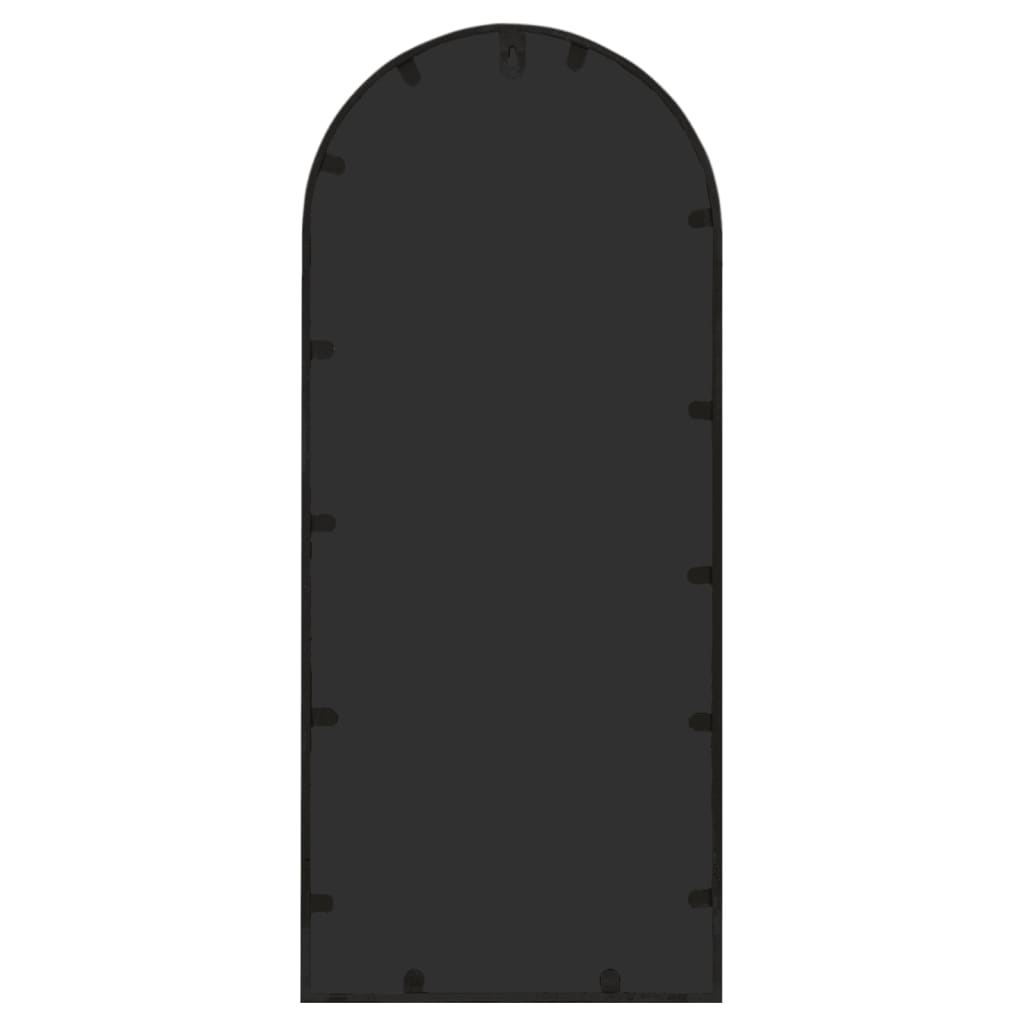 havespejl 100x45 cm jern sort