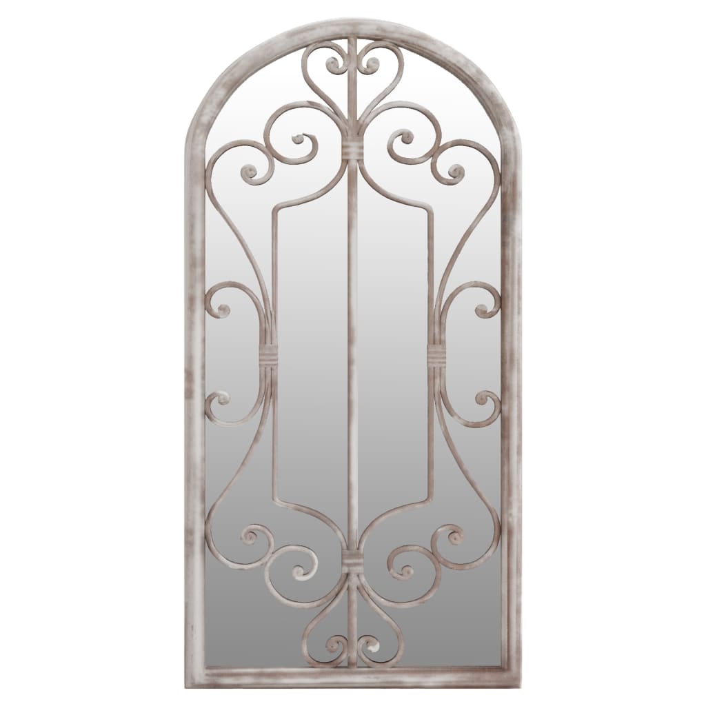 havespejl 70x30 cm jern sandfarvet