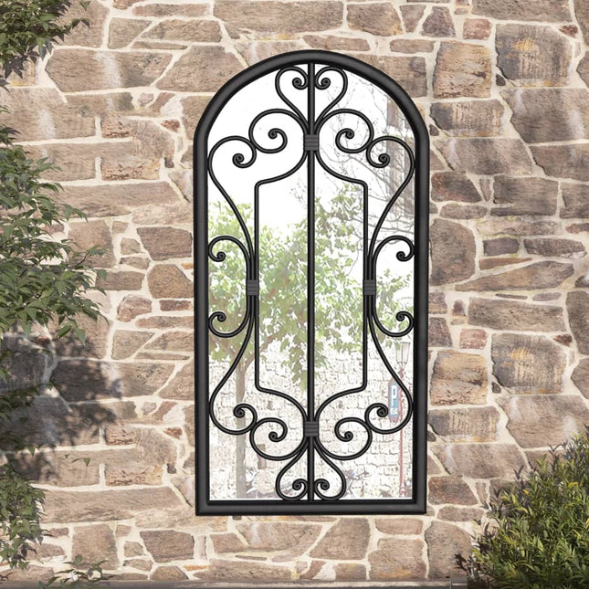 havespejl 70x30 cm jern sort