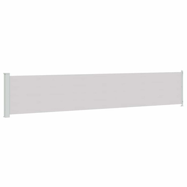 sammenrullelig sidemarkise til terrassen 117x614 cm grå