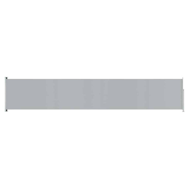 sammenrullelig sidemarkise til terrassen 117x600 cm grå