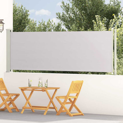 sammenrullelig sidemarkise til terrassen 117x600 cm grå