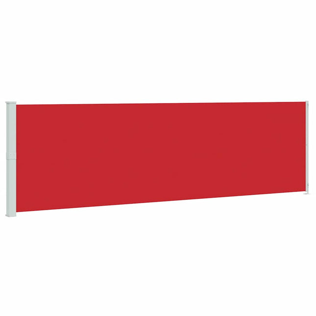 sammenrullelig sidemarkise til terrassen 180x600 cm rød