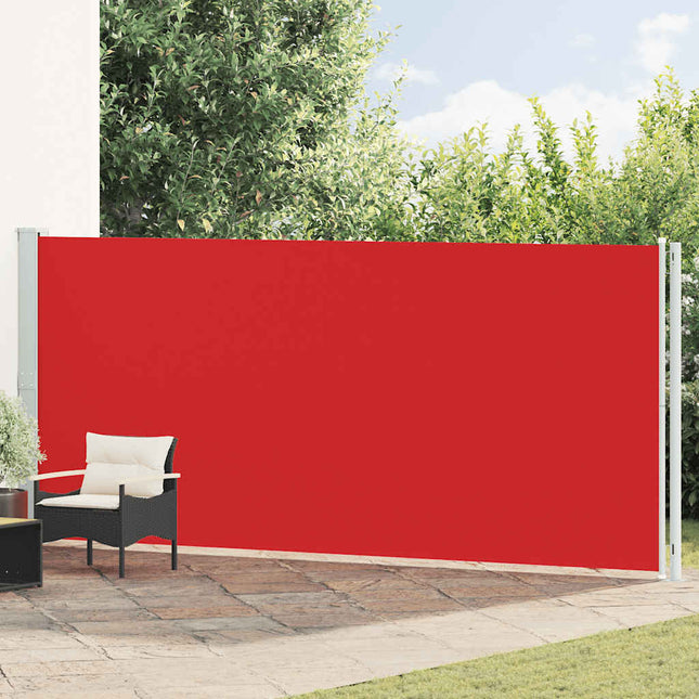 sammenrullelig sidemarkise til terrassen 180x600 cm rød