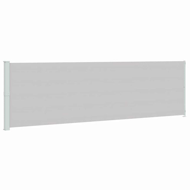 sammenrullelig sidemarkise til terrassen 180x614 cm grå