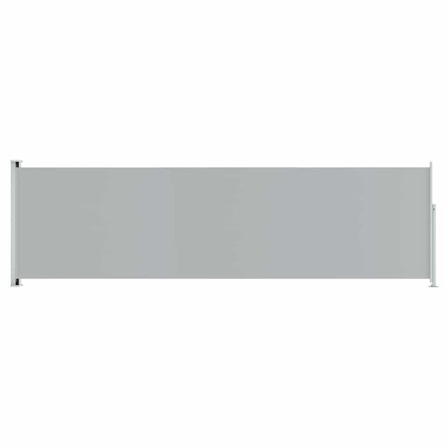 sammenrullelig sidemarkise til terrassen 180x600 cm grå