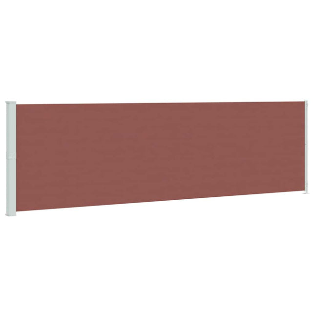 sammenrullelig sidemarkise til terrassen 180x600 cm brun