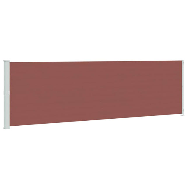 sammenrullelig sidemarkise til terrassen 180x600 cm brun