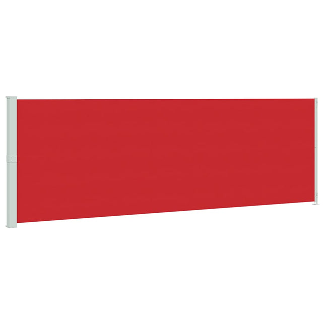 sammenrullelig sidemarkise til terrassen 200x600 cm rød