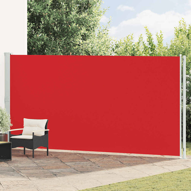 sammenrullelig sidemarkise til terrassen 200x600 cm rød