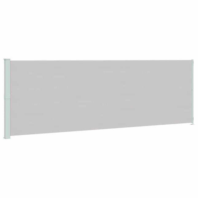 sammenrullelig sidemarkise til terrassen 200x614 cm grå