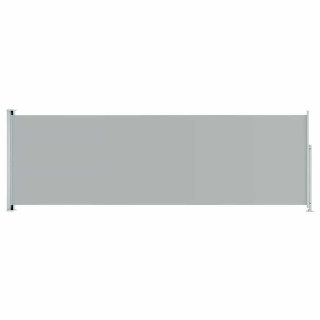 sammenrullelig sidemarkise til terrassen 200x600 cm grå