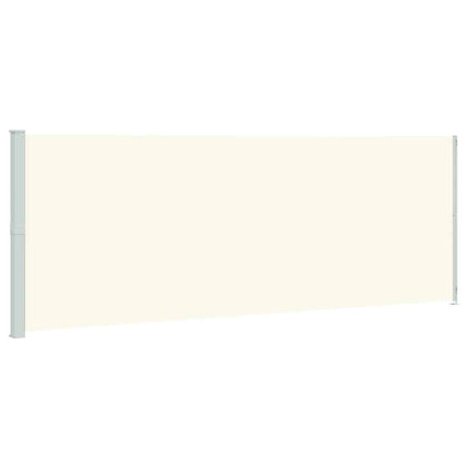sammenrullelig sidemarkise til terrassen 220x600 cm cremefarvet