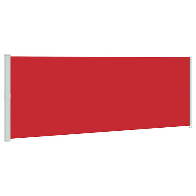 sammenrullelig sidemarkise til terrassen 220x600 cm rød