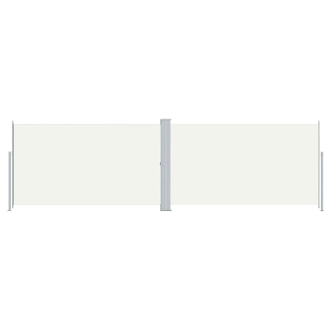 sammenrullelig sidemarkise 180x600 cm cremefarvet