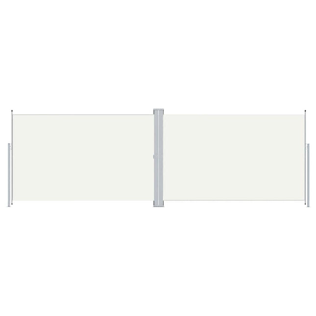 sammenrullelig sidemarkise 200x600 cm cremefarvet