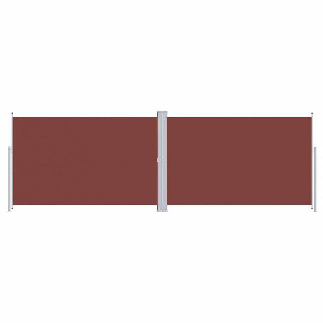 sammenrullelig sidemarkise 200x600 cm brun