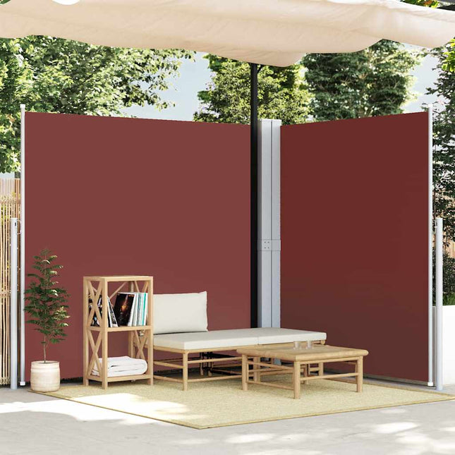 sammenrullelig sidemarkise 200x600 cm brun