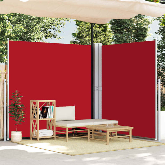 sammenrullelig sidemarkise 200x600 cm rød