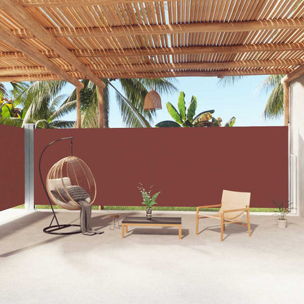sammenrullelig sidemarkise 200x1000 cm brun