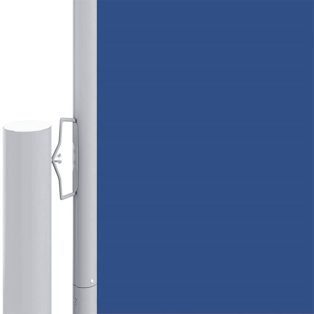 sammenrullelig sidemarkise 200x1000 cm blå