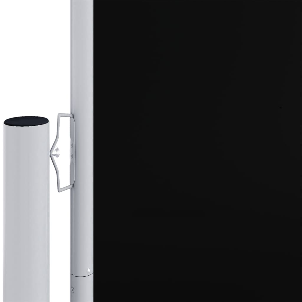 sammenrullelig sidemarkise 160x1200 cm sort