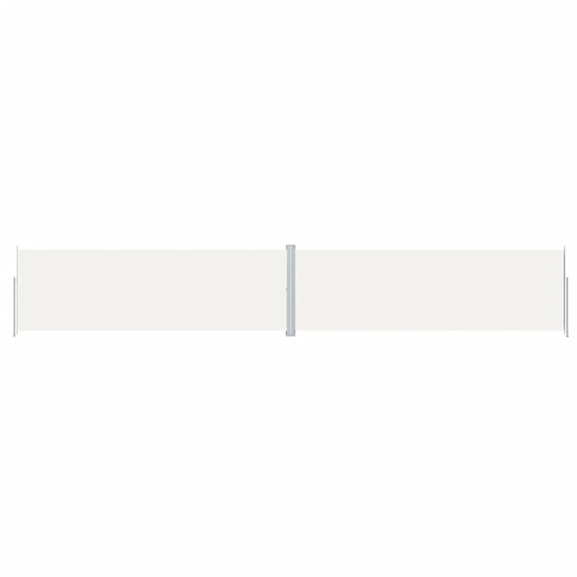 sammenrullelig sidemarkise 200x1200 cm cremefarvet