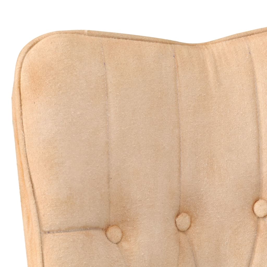 lænestol kanvas cremefarvet