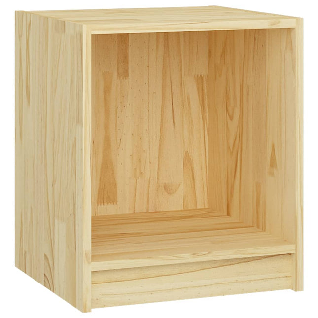 sengebord 35,5x33,5x41,5 cm massivt fyrretræ