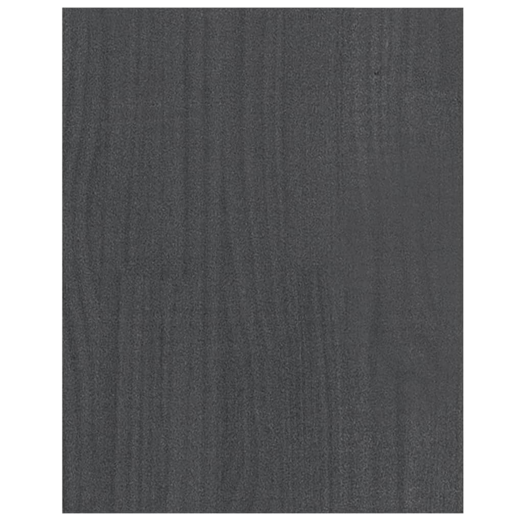 tv-bord 70x33x42 cm massivt fyrretræ grå