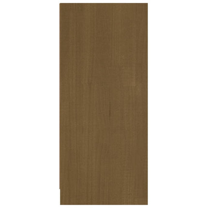 skænk 70x33x76 cm massivt fyrretræ gyldenbrun