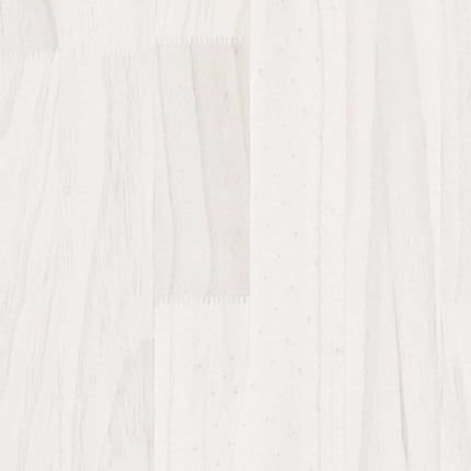 bogreol 70x33x110 cm massivt fyrretræ hvid